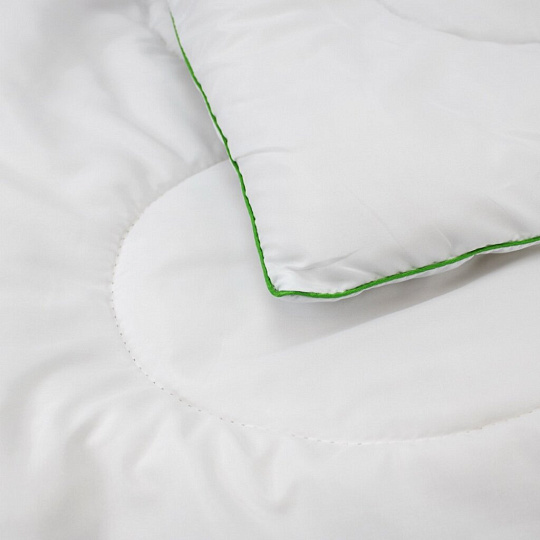 Одеяло 1.5-спальное, 140х205 см, Эвкалипт, волокно полиэфирное, 200 г/м2, всесезонное, чехол микрофибра 100% полиэстер, кант, Phyto Stories, белое