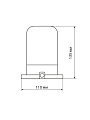 Светильник TDM Electric, НПБ400, 60 Вт, E27, на 1 лампочку, IP54, 11х11х13.5 см, для сауны и бани, 125 градусов, белый, SQ0303-0048 - фото 4
