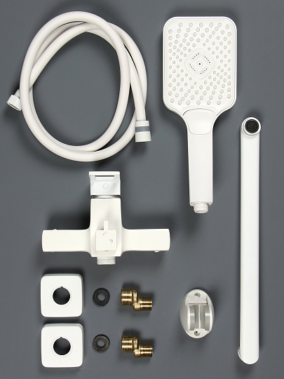 Смеситель для ванны, Potato, с картриджем, белый, P22472-7