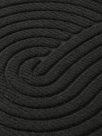 Коврик грязезащитный влаговпитывающий, 45х75 см, прямоугольный, полипропилен, резина, черный, Dzen, Blabar, 93735