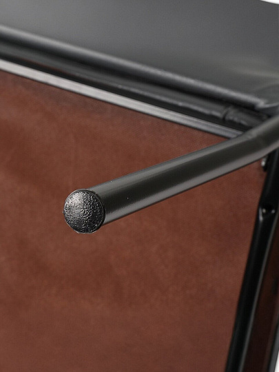 Стул 520х410х1070 мм, серый полимер на черном матовом, сиденье квадратное, Модуль, Амарант