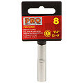 Головка торцевая 6-гранная, 1/4&amp;quot;, 8 мм, глубокая, Startul, PRO-54108