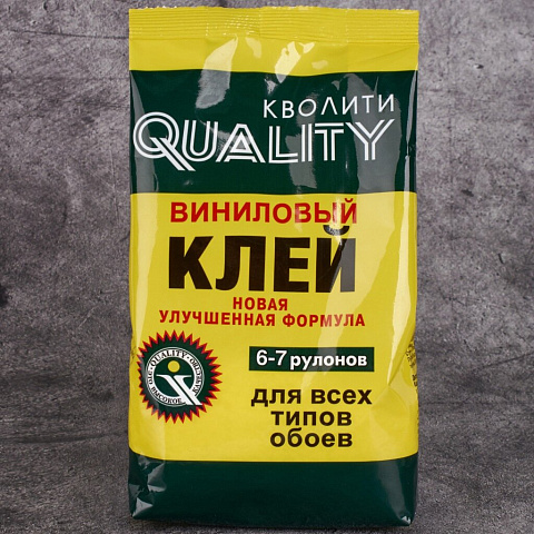 Клей для виниловых обоев, Quality, 200 г, 6-7 рулонов, пакет, 1100