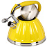 Чайник нержавеющая сталь, 3 л, со свистком, ручка бакелитовая, Daniks, индукция, желтый, GS-04611Y - фото 3