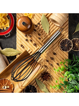 Венчик силикон, навеска, черный, Daniks, Stark, YW-KT258-1