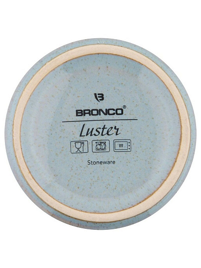 Кружка керамика, 300 мл, Luster, 12х9х8, Bronco, 470-399, серо-голубая