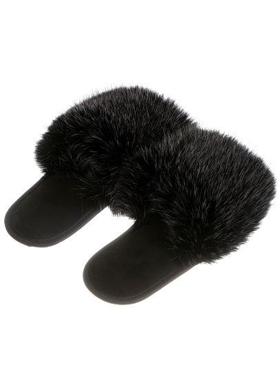 Тапки для женщин, р. 40, песец, меховые, ЛЮКС А