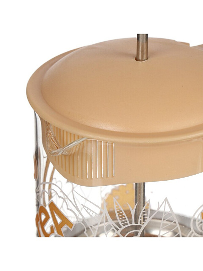 Френч-пресс 0.6 л, стекло, пластик, Barouge, Viva-la Vida Tea Coffee, мокка, BF-751