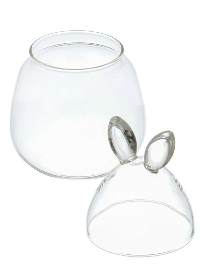 Ваза для конфет стекло, с крышкой, 0.8 мл, 11.4х19.5 см, Bunny, Glasserie, GL303