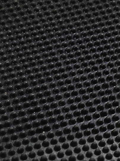 Коврик придверный, 45х75 см, прямоугольный, ПВХ, латексная пропитка, черный, Игольчатый, 93628