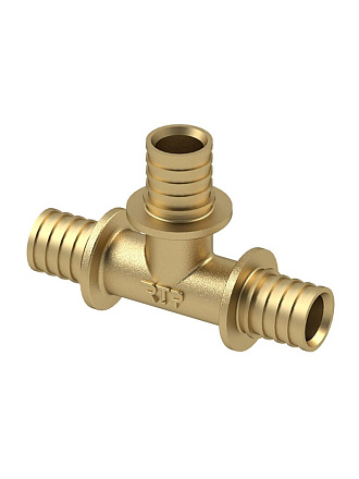 Тройник диаметр 20 мм, латунь, РосТурПласт