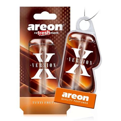 Ароматизатор в машину подвесной, гелевый, Areon, Refreshment Liquid, Tutti Frutti X-version, 704-LCX--05