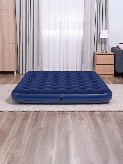 Матрас надувной Bestway, 203х152х22 см, 67003, без насоса, флокированный, ортопедический, 300 кг