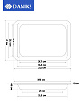 Форма для запекания сталь, 27х37.5х4.5 см, антипригарное покрытие, прямоугольная, с металлической решеткой, Daniks, KB19015 - фото 3