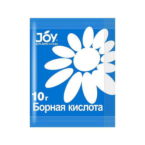 Удобрение Борная кислота, минеральный, гранулы, 10 г, Joy