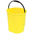 Контейнер для мусора пластик, 8 л, круглый, педаль, желтый, Dunya Plastik, 01061 - фото 5