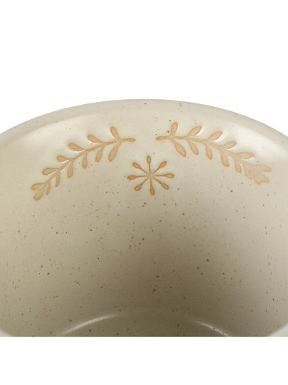 Кружка керамика, 300 мл, Ветви эко, 10х7.5 см, Y4-8986, бежевая