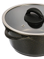 Кастрюля алюминий, антипригарное покрытие, 2 л, крышка стекло, Гурман, Eclipse, ГМк203ЭКИ, индукция - фото 4
