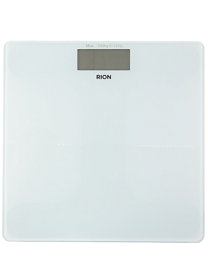 Весы напольные электронные, Rion, Белый PT-973, стекло, до 180 кг
