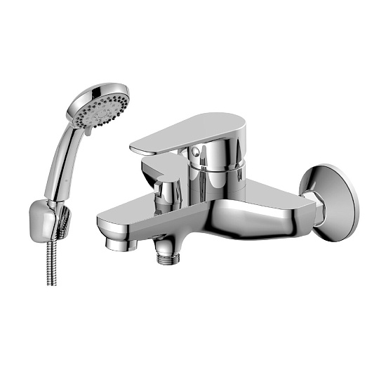 Смеситель одноручный для ванны с коротким изливом, картр. 40 мм, хром, DECOROOM, DR72036