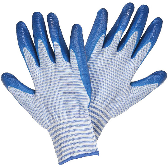 Перчатки полиэстер, двойной нитриловый облив, универсальный размер, Морячка, Фабрика перчаток, европодвес