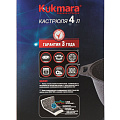 Кастрюля алюминий, антипригарное покрытие, 4 л, с крышкой, крышка стекло, Kukmara, Granit Ultra, кга42а, красная - фото 7