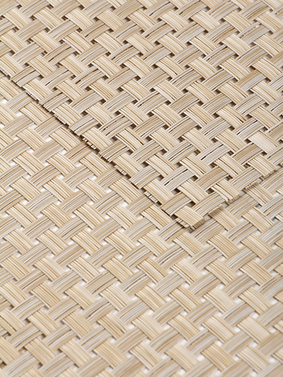 Набор салфеток полимер, 45х30 см, прямоуг, 4 шт, беж, Плетенка, МП, Y4-3315