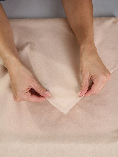 Простыня 1.5-спальная, 150 х 214 см, 100% хлопок, поплин, Silvano, Латте