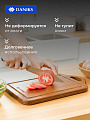 Доска разделочная акация, 33х21х1.5 см, с ручкой, прямоугольная, Daniks, CB14533A - фото 3