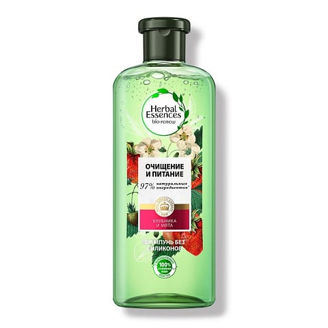 Шампунь Herbal Essences, Белая клубника и Сладкая мята, для всех типов волос, 400 мл