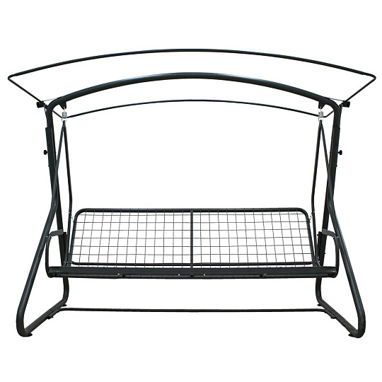 Качели садовые 4-местные, 232х125х195 см, 380 кг, Arno, Оазис Люкс+, раскладываются в кровать, с москитной сеткой, зеленые, 2016-КД-40/Л+, металл