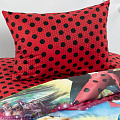 Постельное белье детское 1.5-спальное, простыня 150х214 см, 1 наволочка 70х70 см, пододеяльник 143х215 см, поплин, LadyBug рис. Леди Баг и Супер Кот 16022-1/160 504207 - фото 3