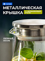 Кувшин стекло, 1.6 л, с металлической крышкой, Daniks, Кувшин, Y6-6478 - фото 2