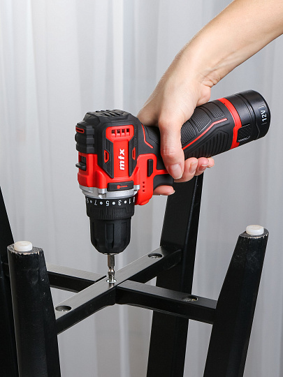 Дрель-шуруповерт аккумуляторный, MTX, CDB-BL-12, бесщеточный, 12 В, Li-ion, кейс, 26184