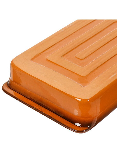 Форма для запекания керамика, 24х41.5х6.5 см, 4 л, прямоугольная, Борисовская керамика, ОБЧ00004460