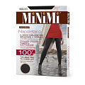 Колготки Minimi, Mini Napoletano, 100 DEN, микрофибра, р. 2, Carbone/темно-серые, лапша