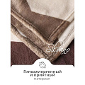 Плед евро, 200х220 см, велсофт, 100% полиэстер, Silvano, Зигзаги, коричневый, SР-39/1 - фото 10