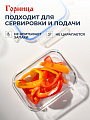 Контейнер пищевой жаропрочное стекло, 0.65 л, 17.6х13.1х6.4 см, прямоугольный, Горница, Кон2060К - фото 3