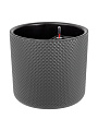 Кашпо пластик, 29 л, 36х36х33 см, автополив, со вставкой, графит, Idea, Фасет, М 3239 - фото 4