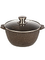 Кастрюля алюминий, антипригарное покрытие, 3 л, крышка стекло, Мечта, Premium, 43902, мокко - фото 6