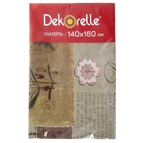 Скатерть 140х160 см, ПВХ, Dekorelle, Adele, A228