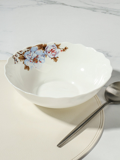 Салатник стеклокерамика, круглый, 20х5.5 см, 0.9 л, Орлеан, Daniks, BY13LHW80