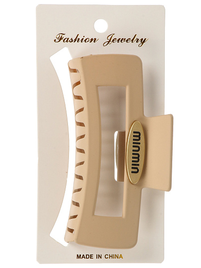 Заколка для волос 10 см, пластик, в ассортименте, Y4-11625