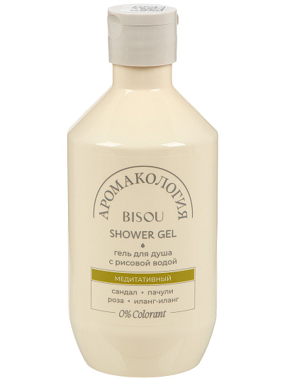 Гель для душа Bisou, Aromacologie, 400 мл, с рисовой водой