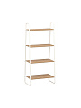 Стеллаж металл, ЛДСП, 4 секции, 65х38.5х147 см, белый, ЗМИ, Скандинавия 24, СТСП24 Б - фото 2