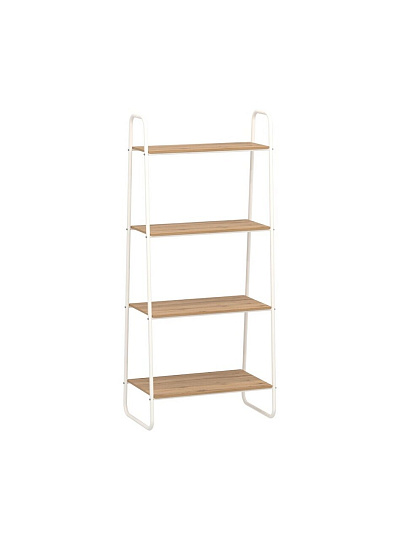 Стеллаж металл, ЛДСП, 4 секции, 65х38.5х147 см, белый, ЗМИ, Скандинавия 24, СТСП24 Б