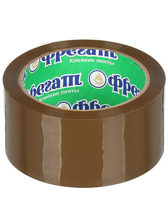 Скотч 48 мм, коричневый, основа полипропиленовая, 60 м, Фрегат, С486045К