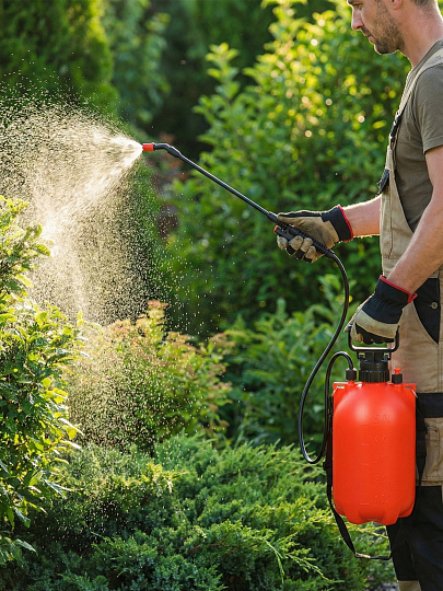 Опрыскиватель садовый HouseLoft, 6 л, пластик, металл, ранцевый, 490 мм