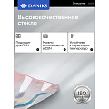 Тарелка десертная, стекло, 20х20 см, рифленая, квадратная, Зимний вечер, Daniks - фото 5