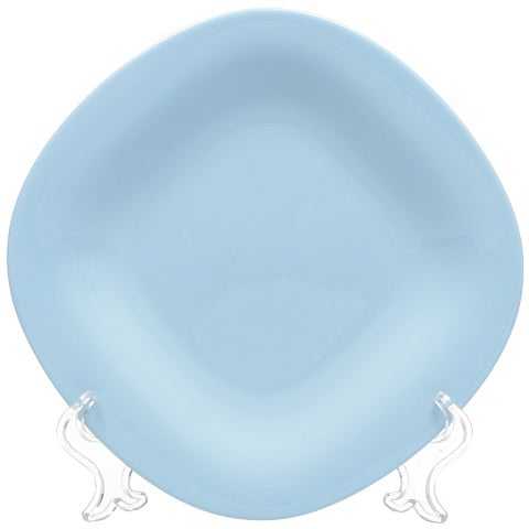 Тарелка десертная, стеклокерамика, 19 см, квадратная, Carine Light Blue, Luminarc, P4245